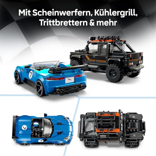 Thumbnail 5 de LEGO Speed Champions Jaguar Project 7 & Land Rover Defender 77264 – Bau- und Spielspaß für Autoliebhaber