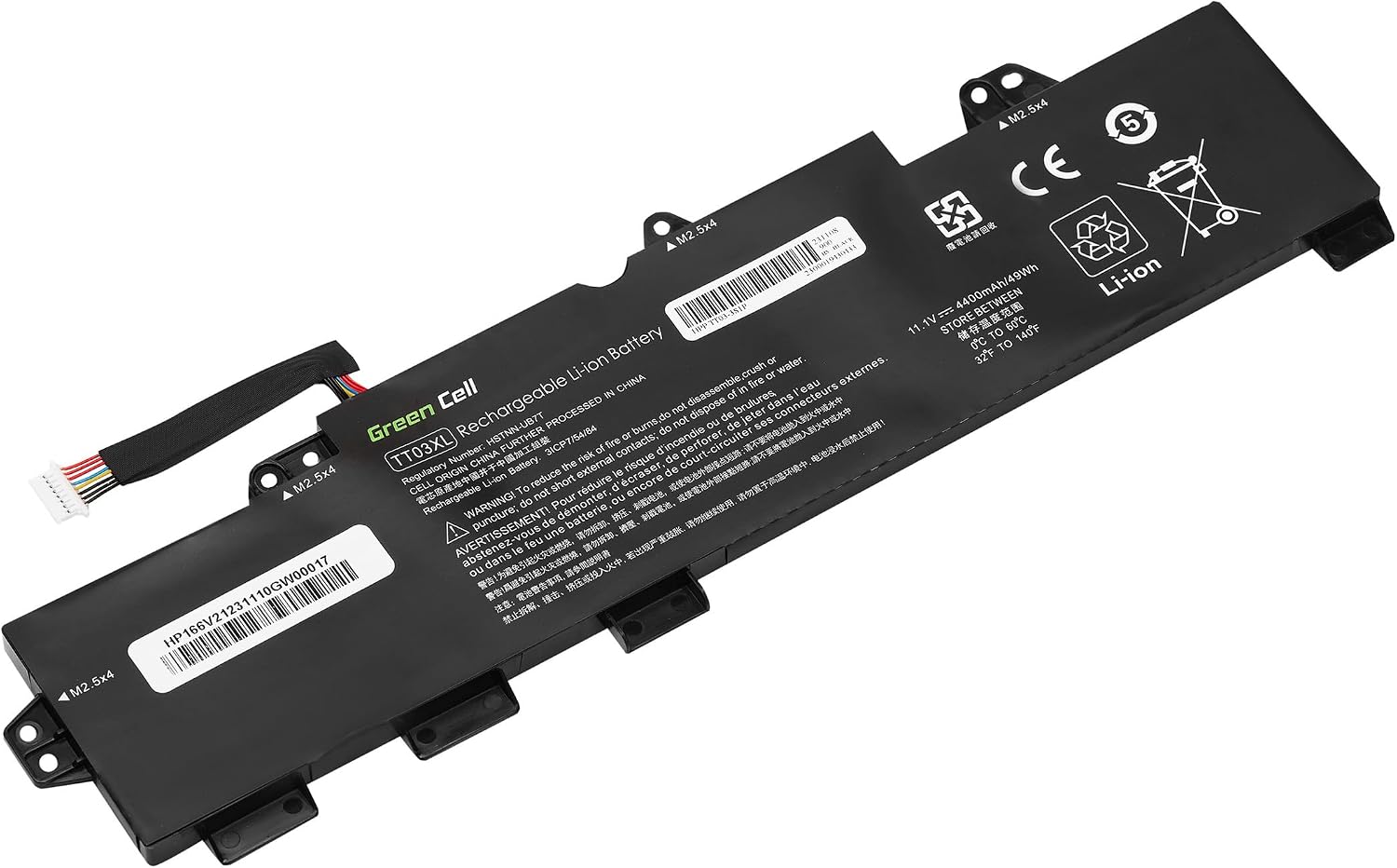 Detalle 2 de Batteria Green Cell 932824-1C1 / 932824-2C1 / 932824-421 / 933322-855 per HP EliteBook/ZBook – 4400mAh 10.8V
