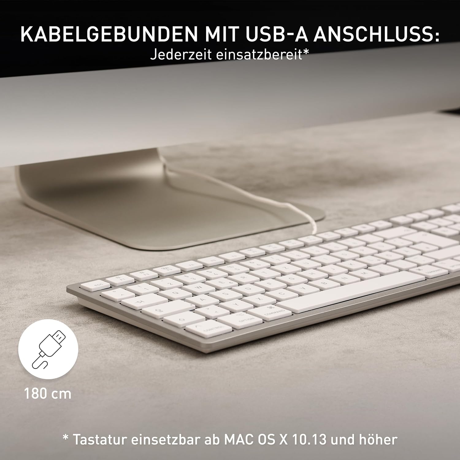 Detalle de CHERRY KC 6000 Slim Mac-Tastatur mit 12 Funktionen