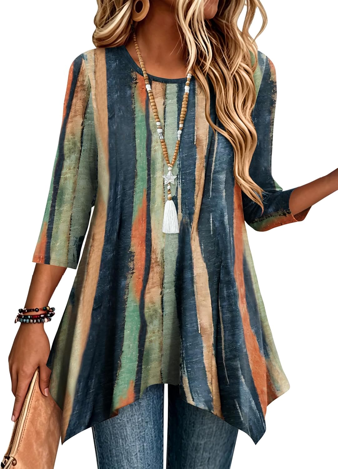 Detalle de Zeagoo Women's Tunic Top, Polyester Blend