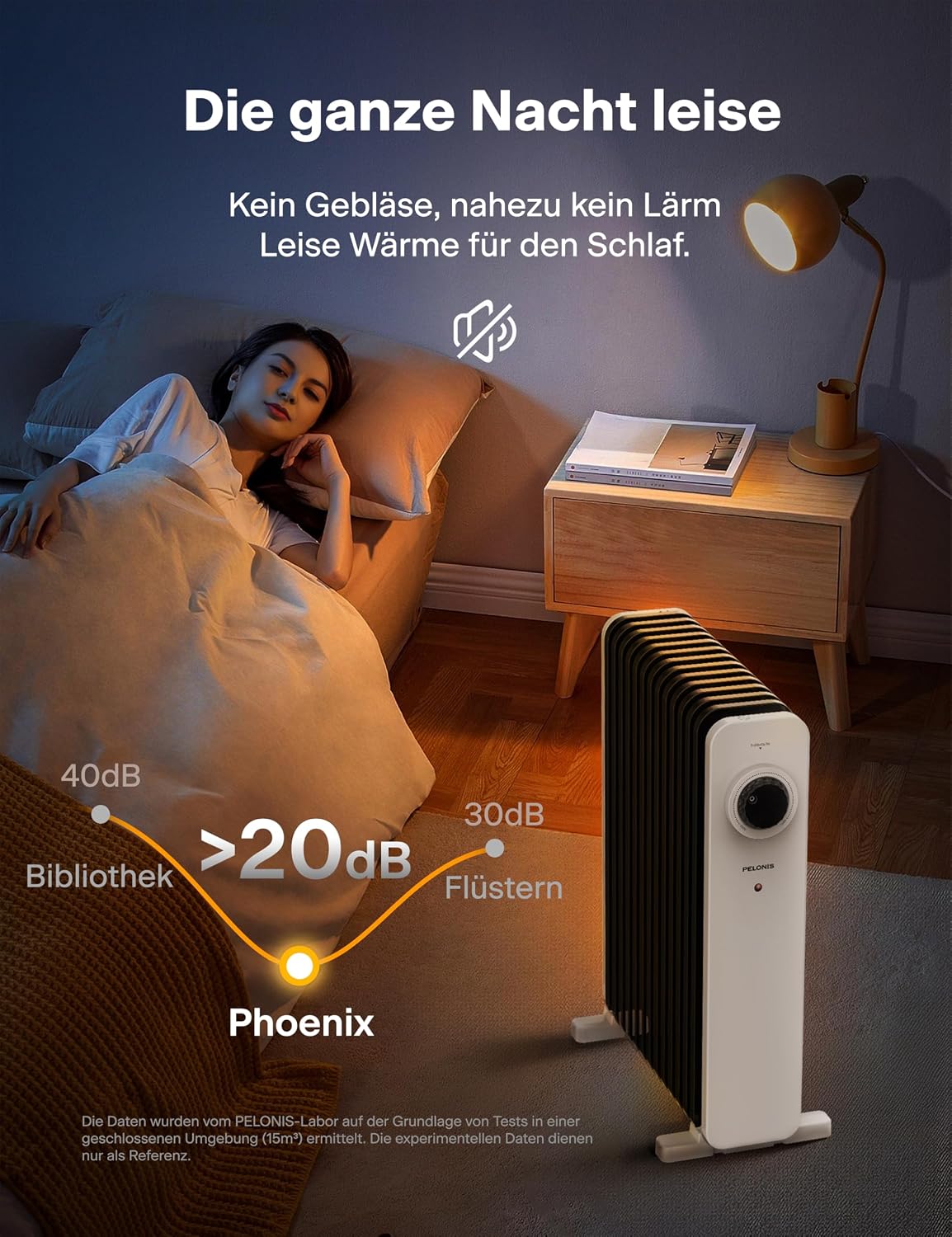 Detalle 2 de Pelonis Ölradiator 2500 W mit 3D Konvektion