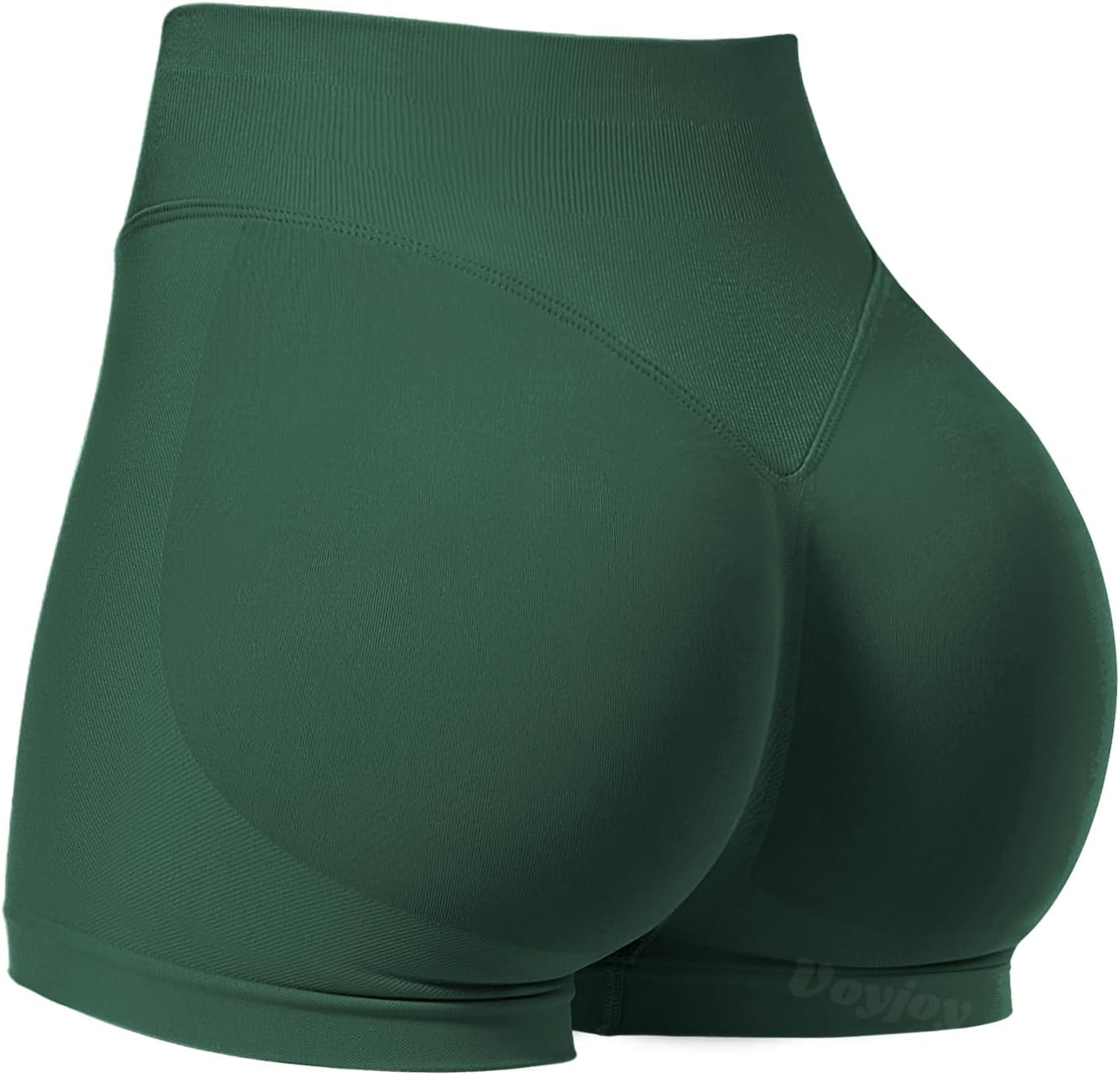 Detalle de VOYJOY Impact Shorts for Women — Scrunch Bum, No-Seam Cycling Style (2.5″, 3.6″, 4.5″, 6″ Inseams)