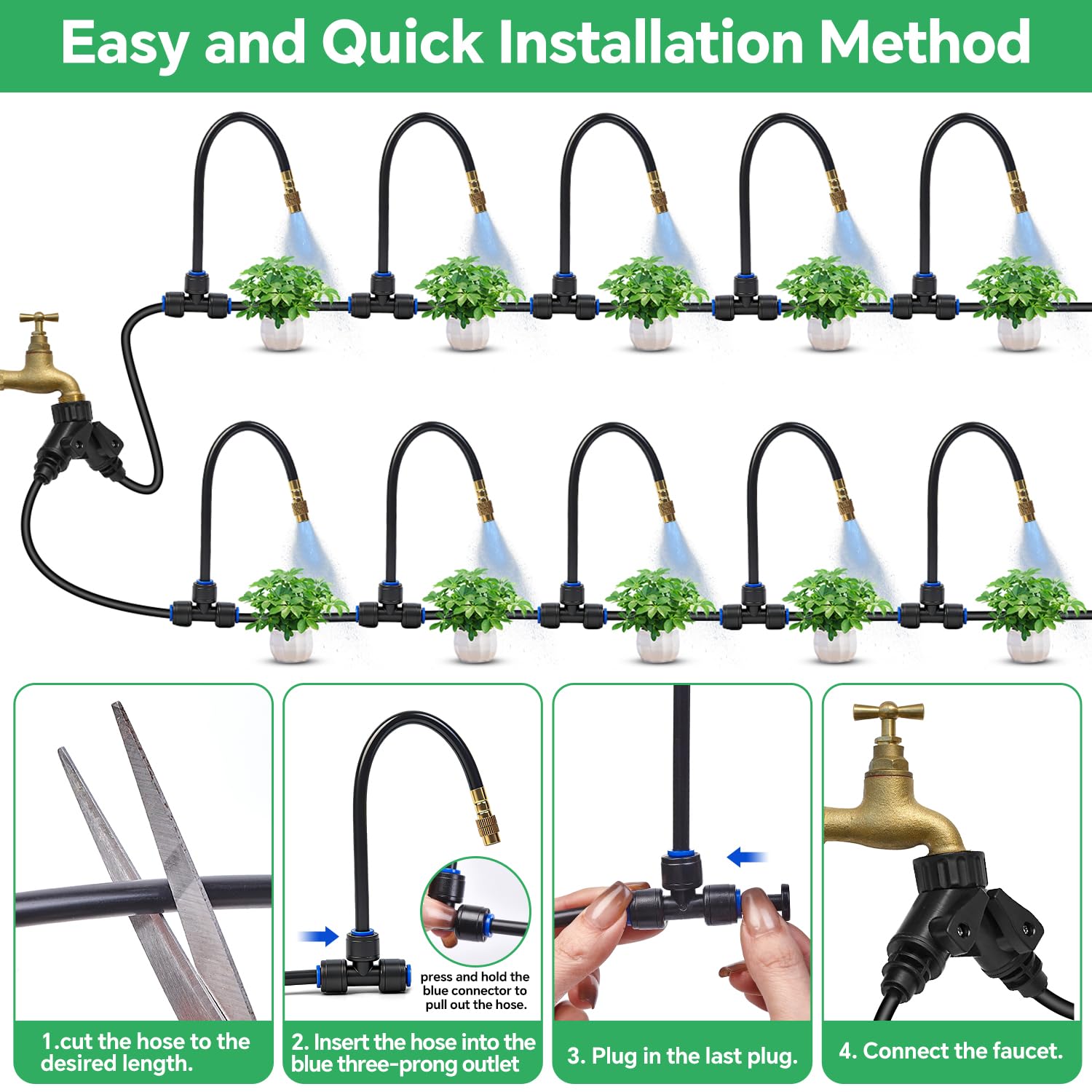 Detalle 2 de Drip Irrigation System, 120 ft