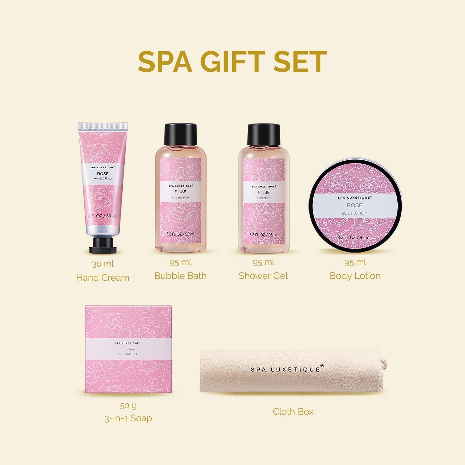 Detalle 2 de SPA LUXETIQUE Set Bagno Regalo Donne 6 pezzi