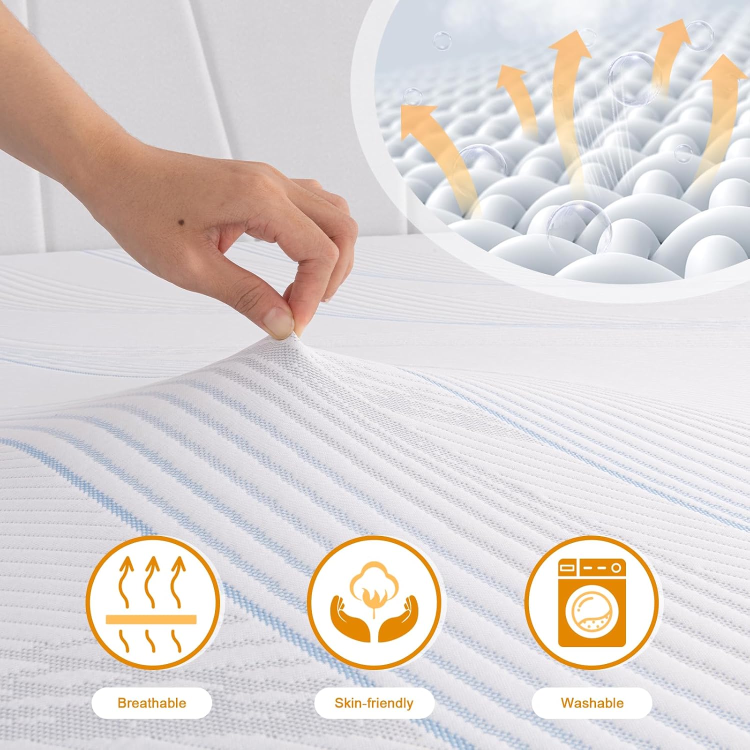 Detalle 2 de Sleremind memory foam topper 7cm king size