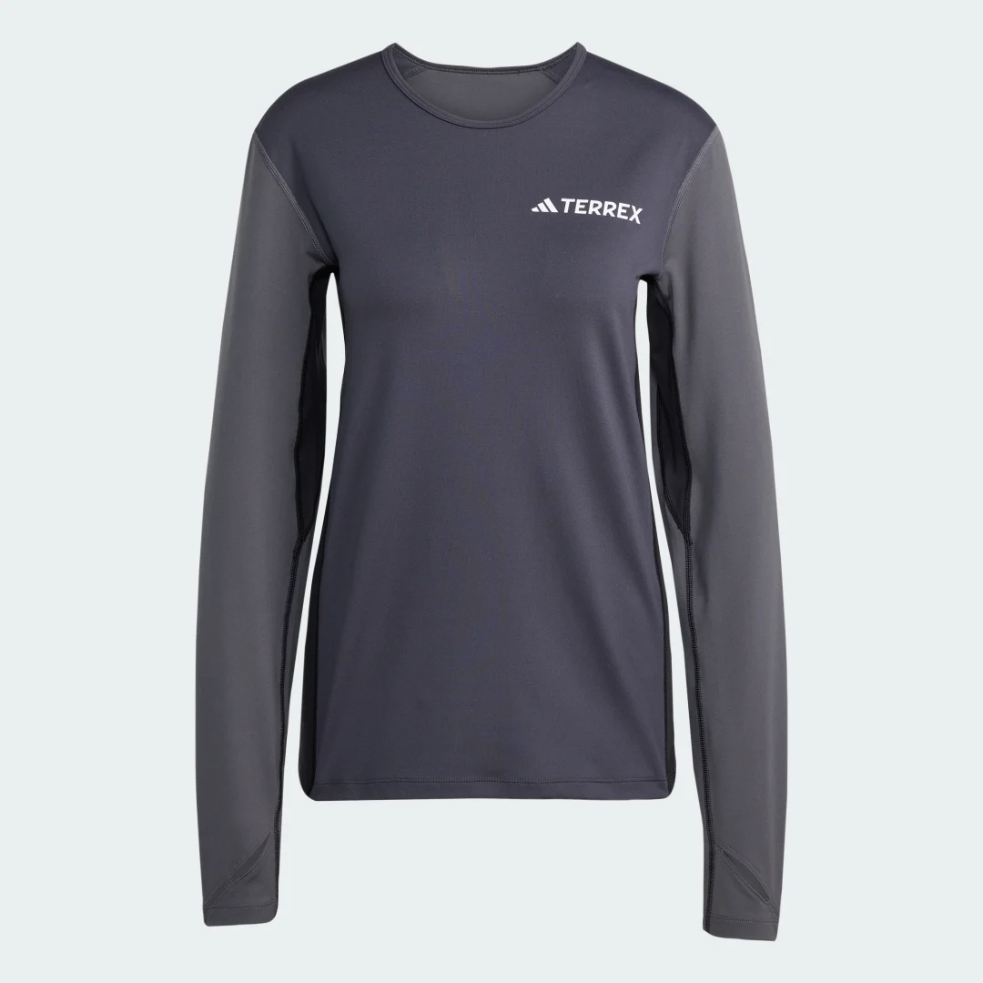Detalle de Adidas Camiseta interior manga larga Multi Synthetic – gris