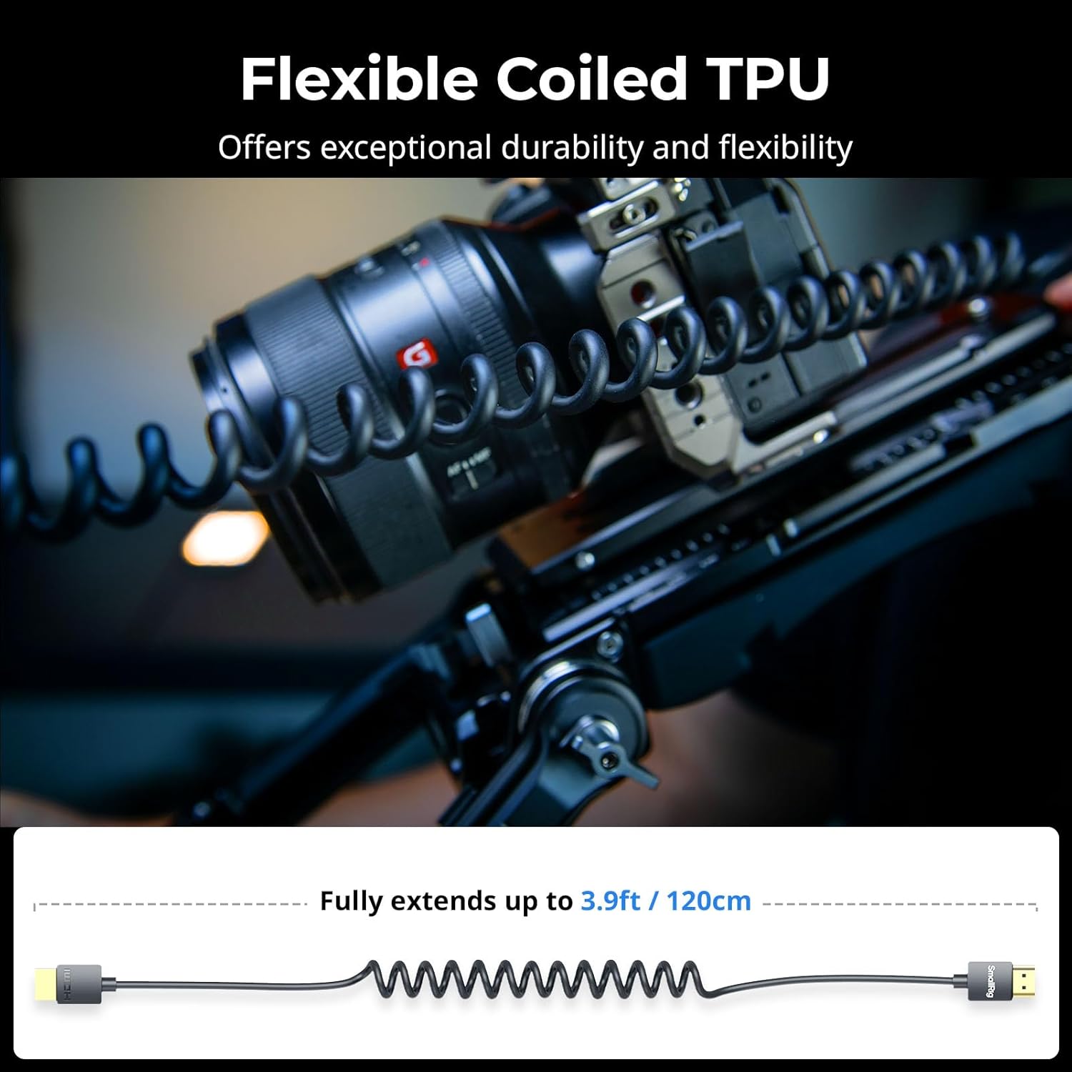 Detalle 2 de SMALLRIG Câble HDMI spiralé 4K