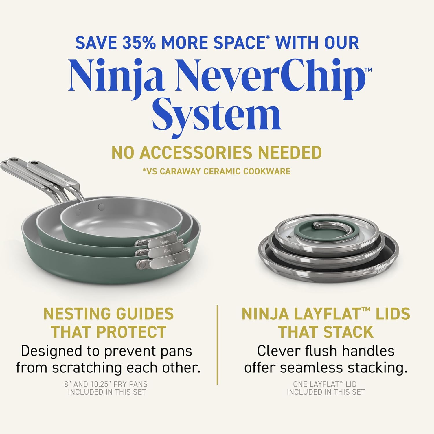 Thumbnail 5 de Ninja Ceramic Cookware Set CQ19012GN6