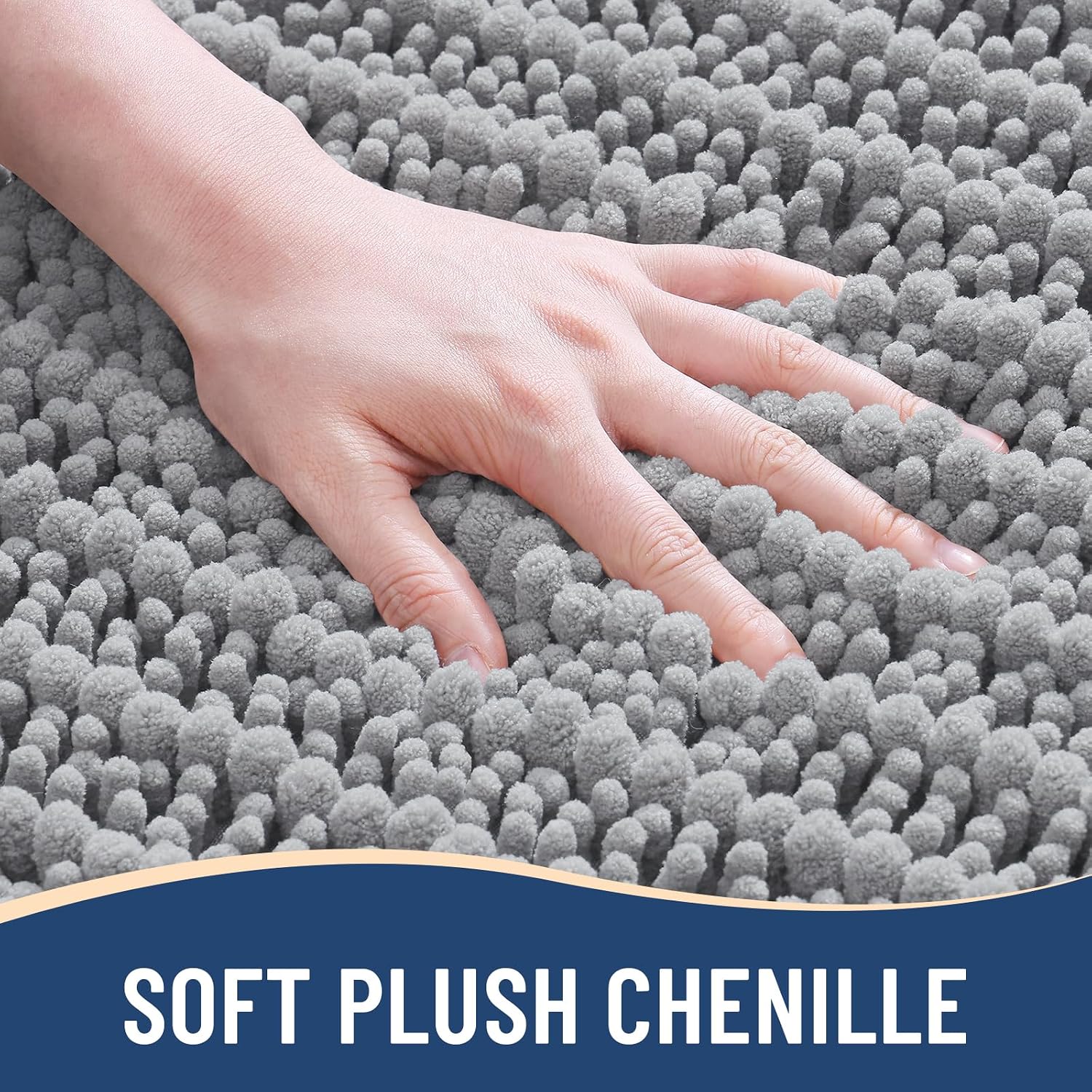Detalle de Arotive Chenille Bath Mat 24x16
