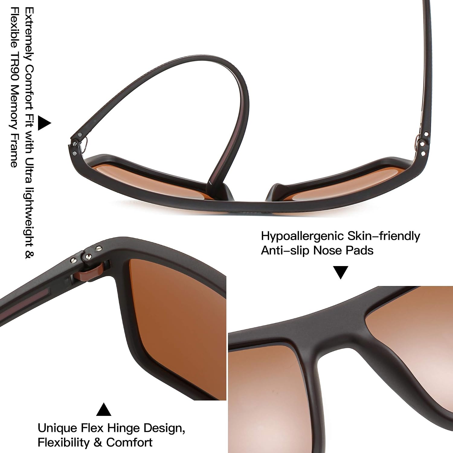 Thumbnail 2 de ZENOTTIC Sonnenbrille Herren 60 mm Glasbreite