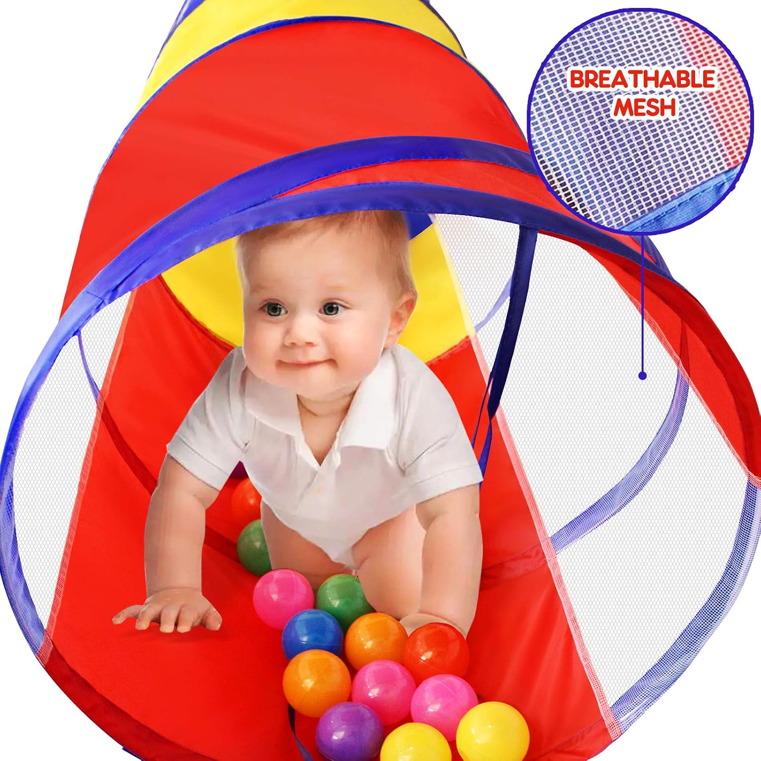 Thumbnail 5 de Kids Play Tunnel Pop-Up Crawl 1.5m for Toddlers