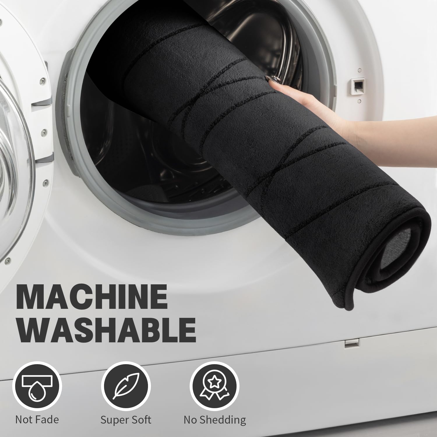 Thumbnail 4 de YIHOUSE Memory Foam Bath Rug Set 5-Piece