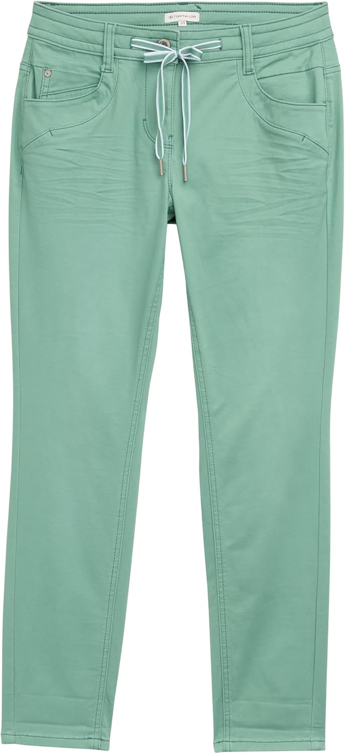 Detalle 2 de TOM TAILOR 1040963 pantaloni affusolati donna in cotone con cinque tasche