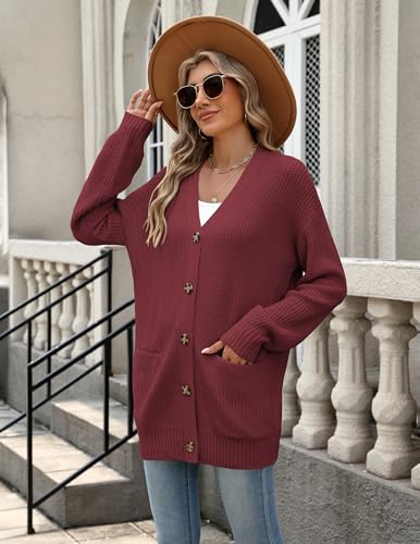Detalle 2 de Zeagoo Gilet Femme Cardigan chaud, ample