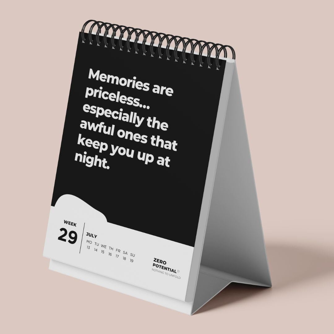 Detalle 2 de Demotivierender Kalender (Englisch, A6) – Tischkalender 2025