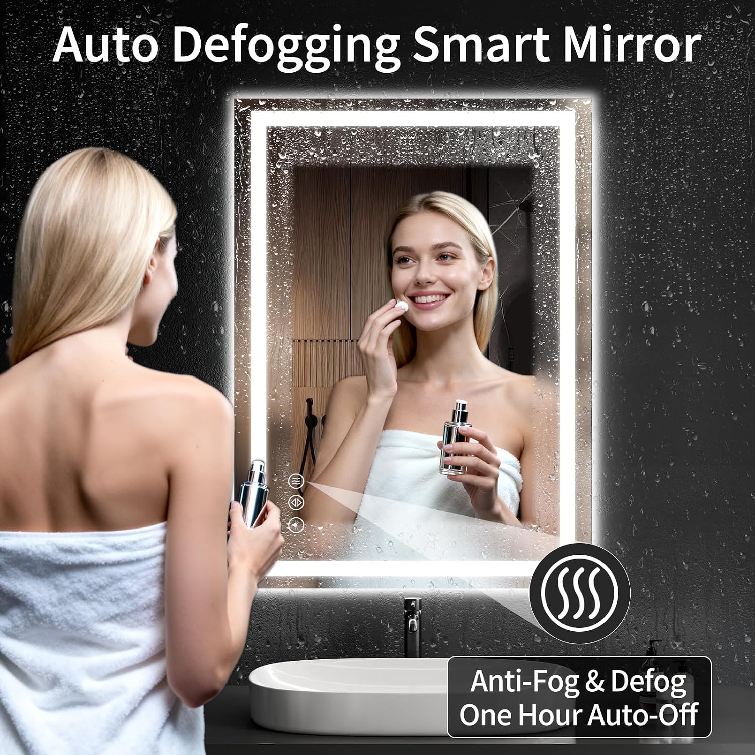 Detalle de WISSMIELS LED Bathroom Mirror 24" x 42