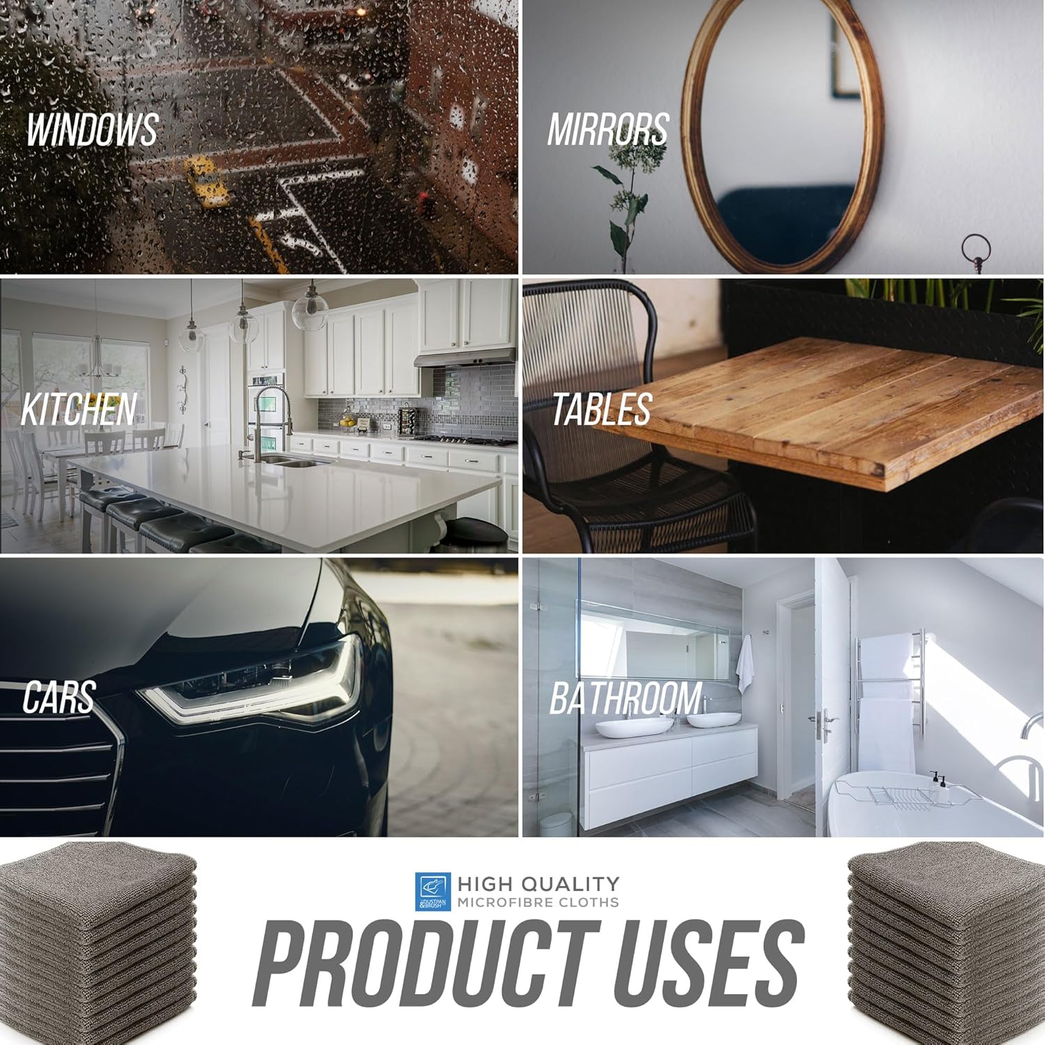 Thumbnail 6 de Microfiber Cleaning Cloth 40×40 cm, 10-pack 🧽