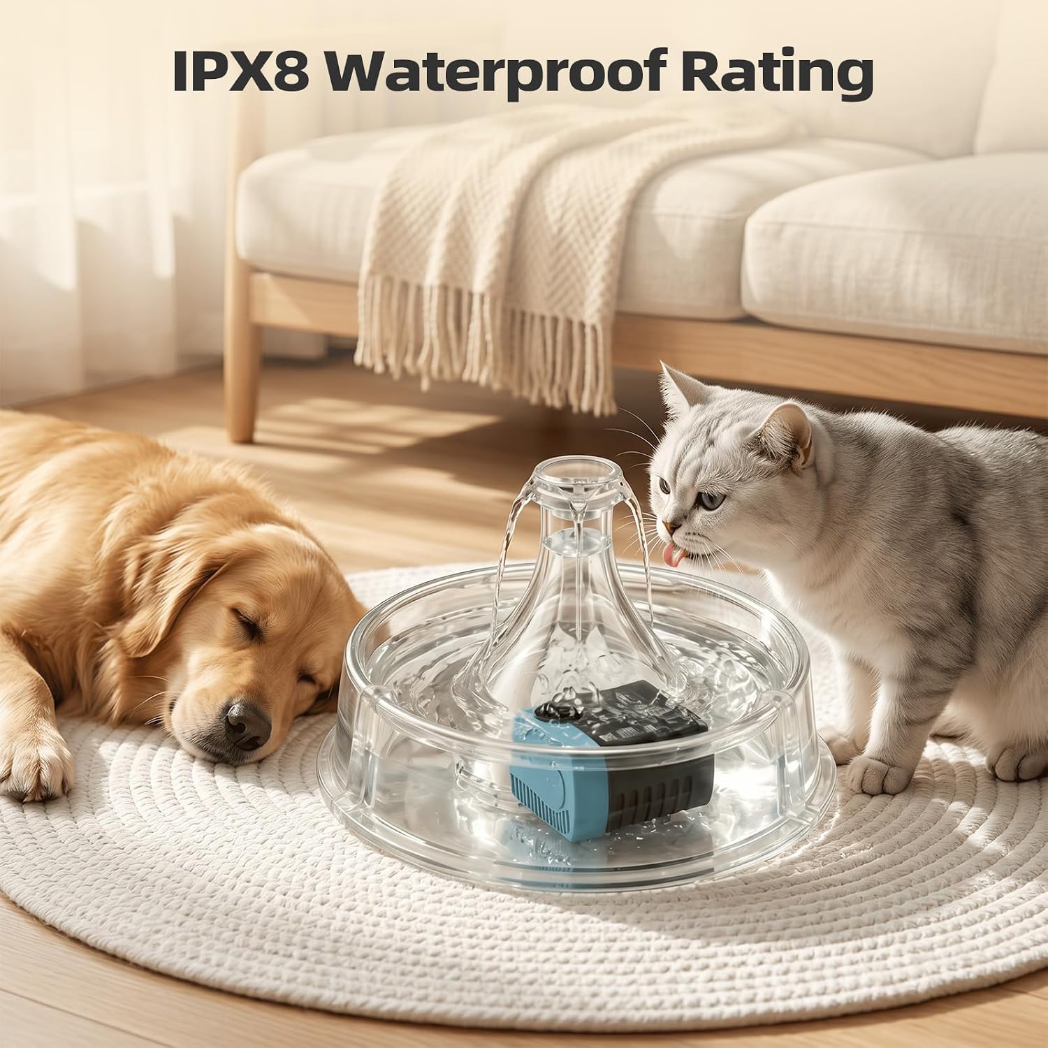 Detalle de Waatoos Dog Fountain Replacement Pump SP-400LV