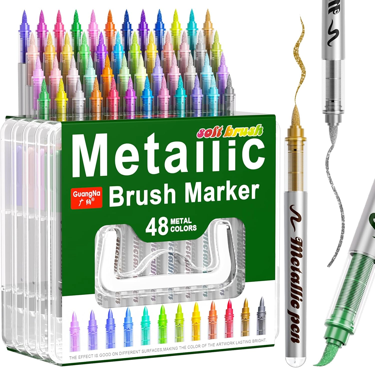 Thumbnail 6 de Sanyetral 288 Colours Acrylic Brush Markers Set with Brush Tip – Versatile Colouring for Paper, Fabric and More