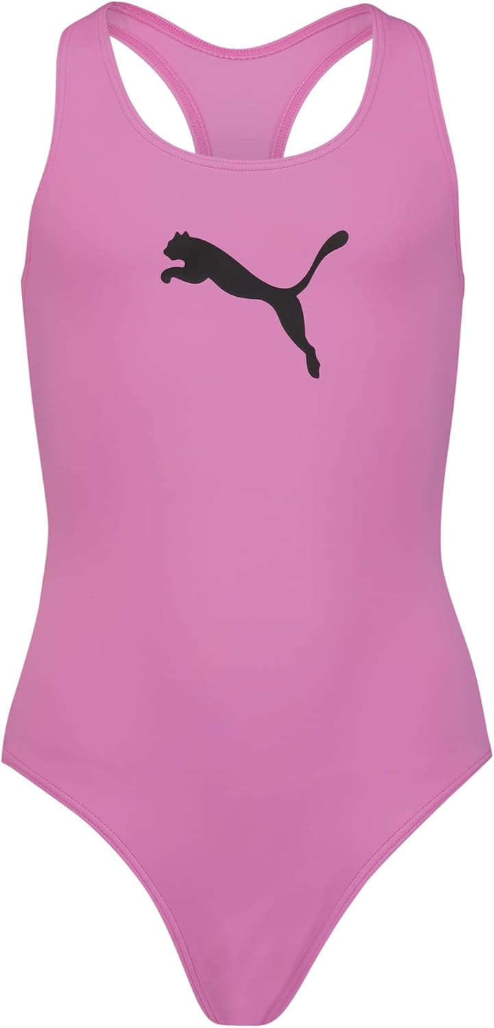 Thumbnail 2 de Maillot de bain fille Puma coupe dos nageur rouge, 152 cm