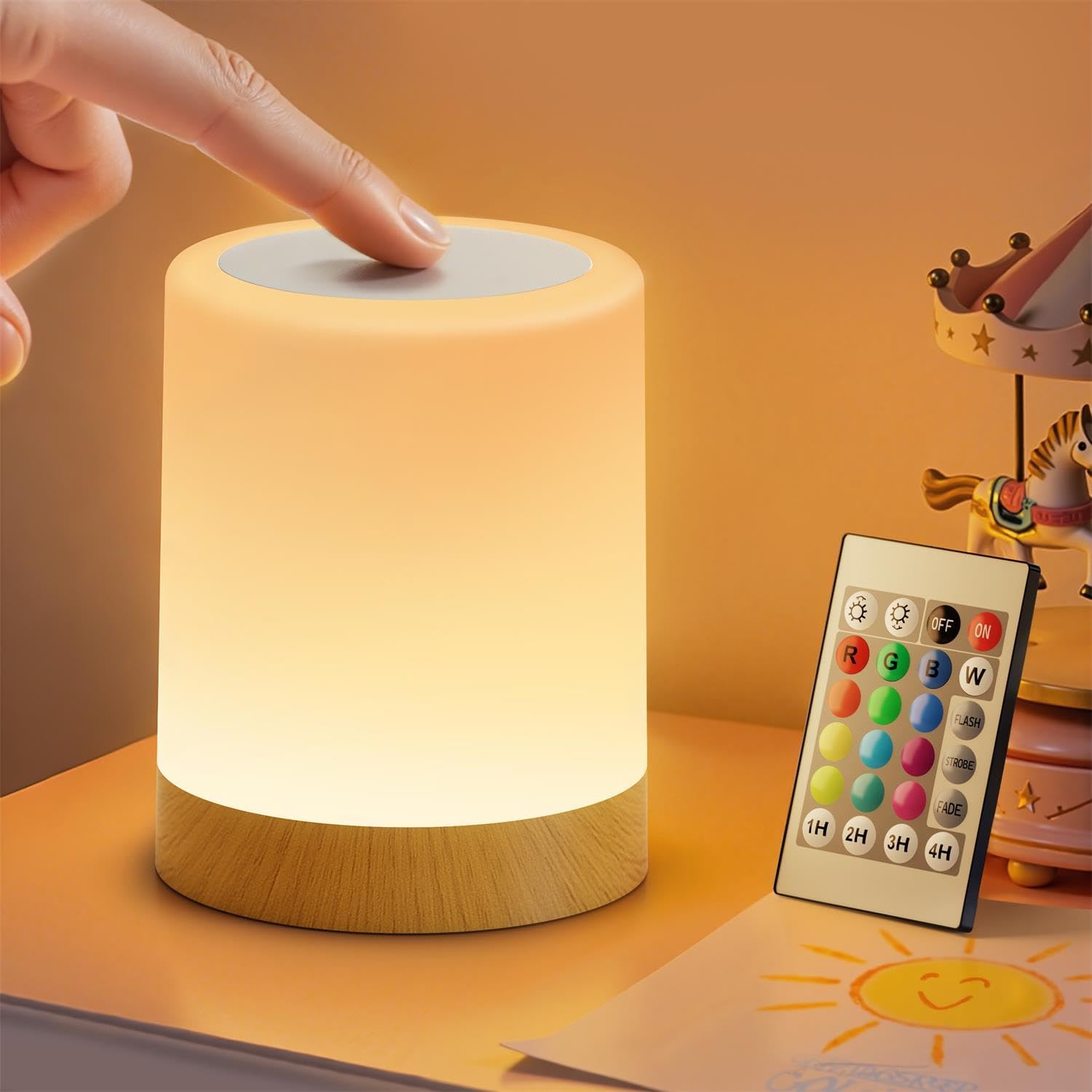 Thumbnail 1 de Auxmir Night Light 3000mAh rechargeable bedside lamp 🛋