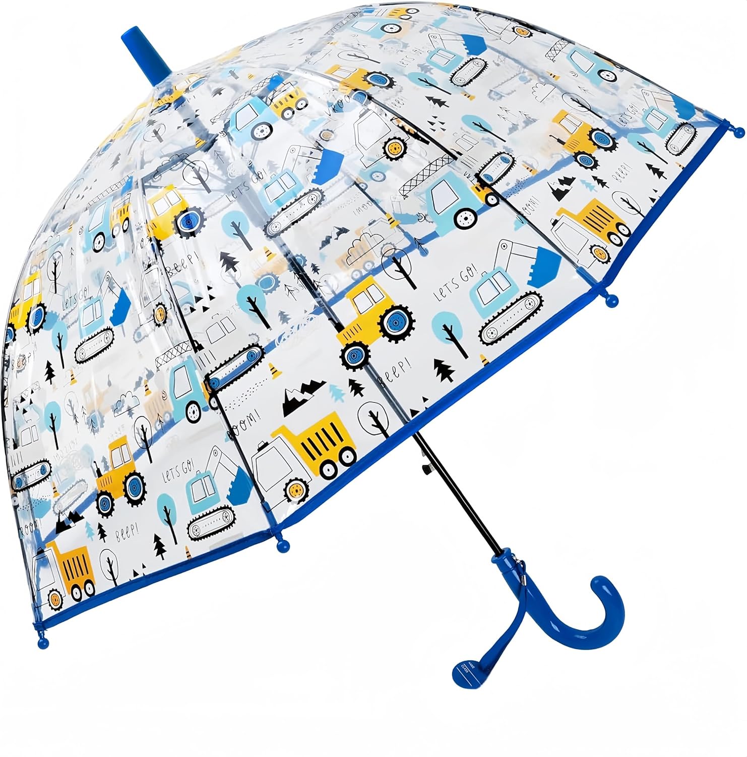 Detalle de Kids Clear Bubble Umbrella: Transparent Canopy for Safe, Easy Walking