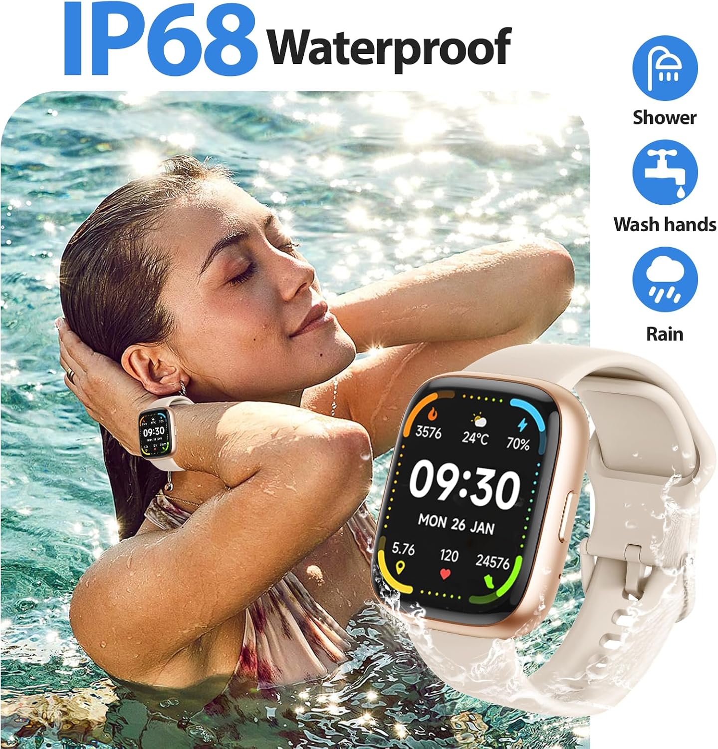 Thumbnail 6 de Alexa Built-in Fitness Tracker 1.83" Smartwatch