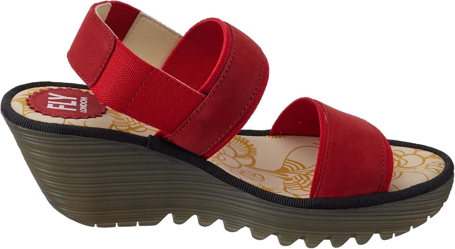 Detalle de Fly London Damen Yaco416fly Sandale – Komfort trifft Alltagslook
