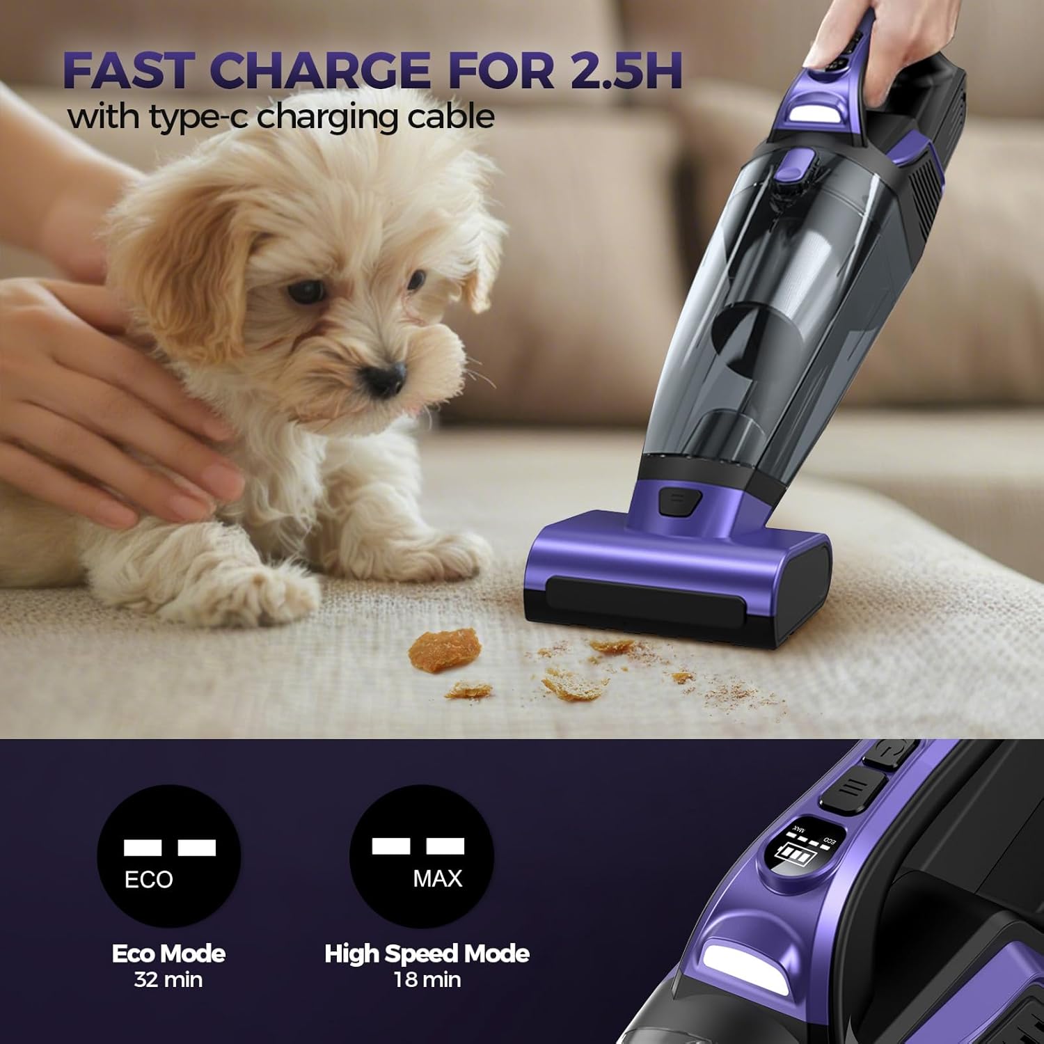 Thumbnail 4 de VC038S Pet Hair Vacuum 20000PA 🧹