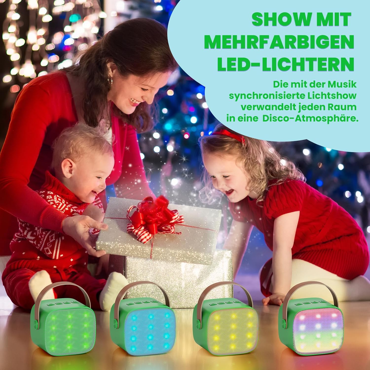 Thumbnail 3 de Karaoke Maschine Kinder mit 2 Mikrofonen – Premiumversion