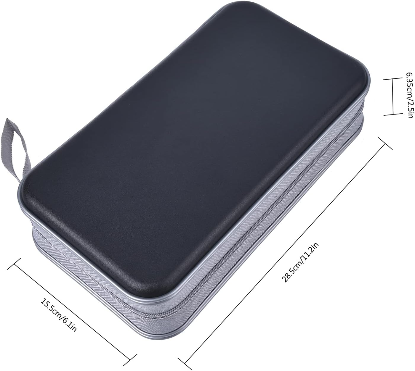 Detalle de DVSICK UENTIP CD Case 96 Capacity: Hard Plastic CD/DVD Wallet