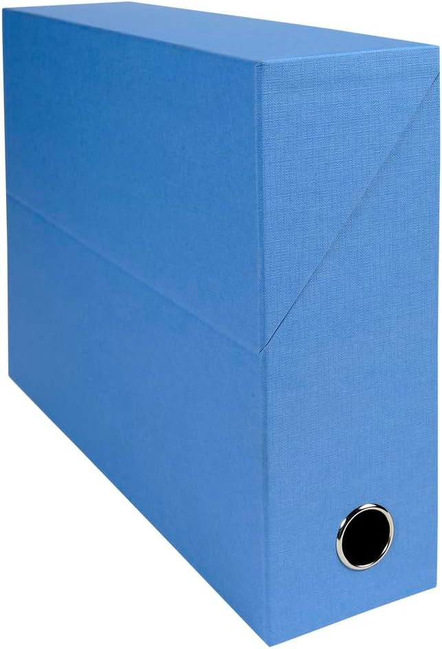 Thumbnail 3 de Exacompta 89526E – 5 boîtes transfert en papier toilé, dos 90 mm, gris, montées