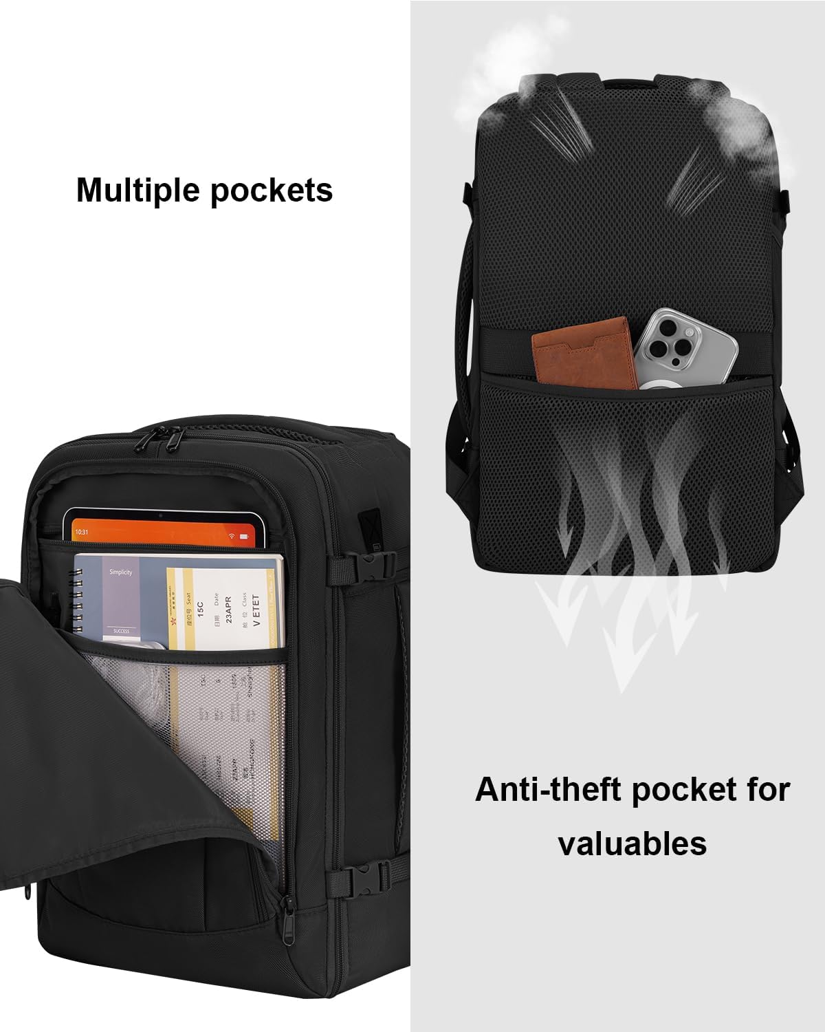 Detalle 2 de ECOHUB 17" Small Travel Backpack 13-pocket