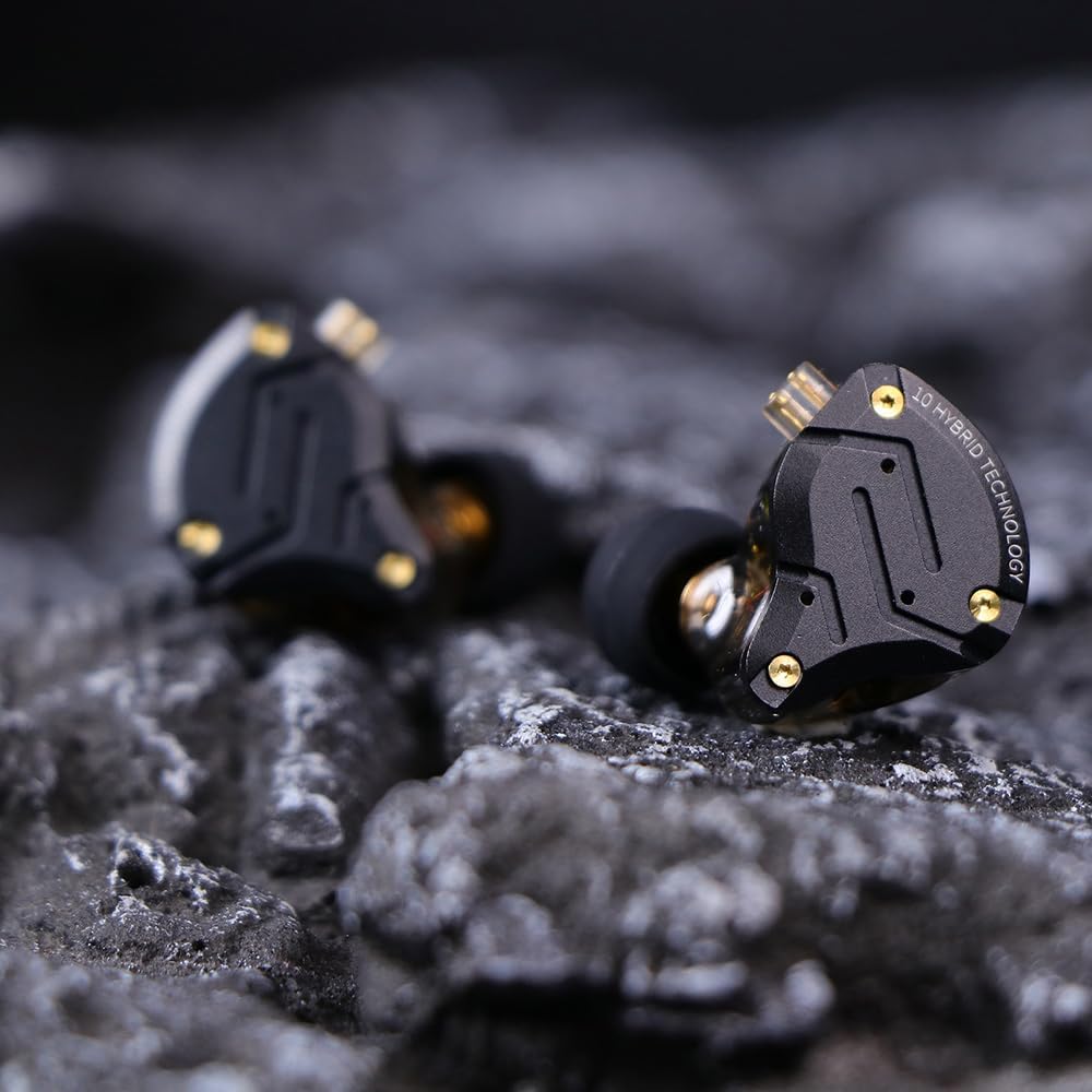 Thumbnail 6 de Linsoul KZ ZS10 Pro X Upgraded 1DD+4BA — IEM hybride avec façade en alliage et câble à double broche détachable
