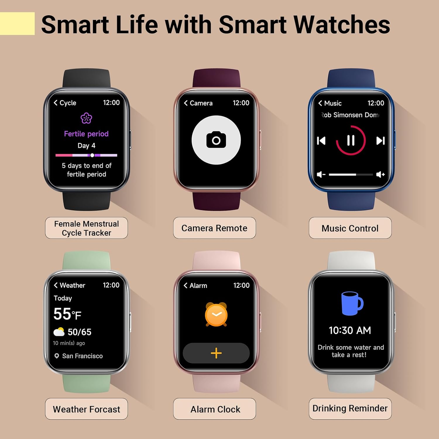 Detalle de Smart Watches for Women (Answer/Make Call) with Alexa Built-in and 120 Sports Modes