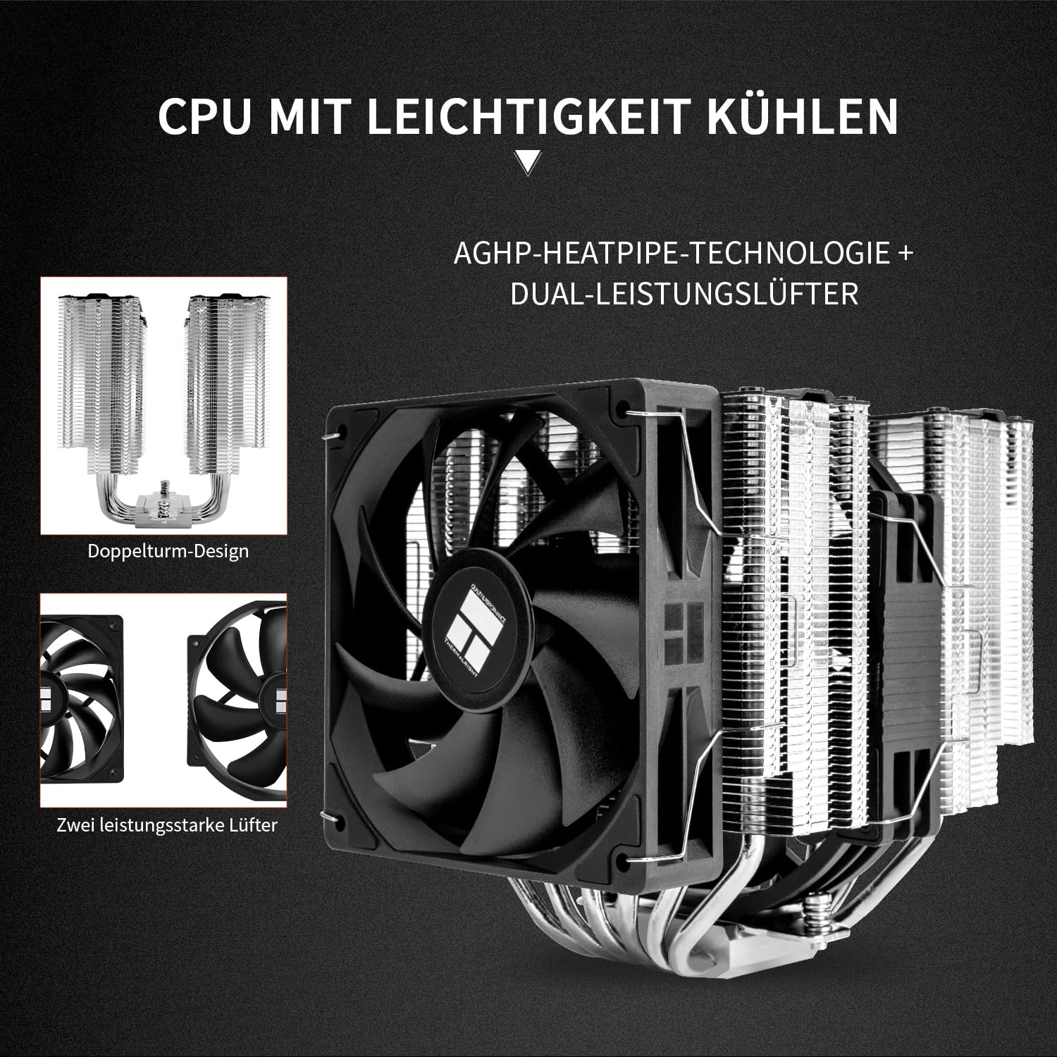 Detalle 2 de Thermalright Assassin 140 SE Peerless : refroidisseur CPU double tour, 6 caloducs et ventilation performante pour AM4/AM5 et LGA1700/1851