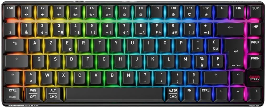 Thumbnail 6 de CHERRY XTRFY K33 Compact Wireless – klawiatura 75% RGB, IP54, układ FR AZERTY