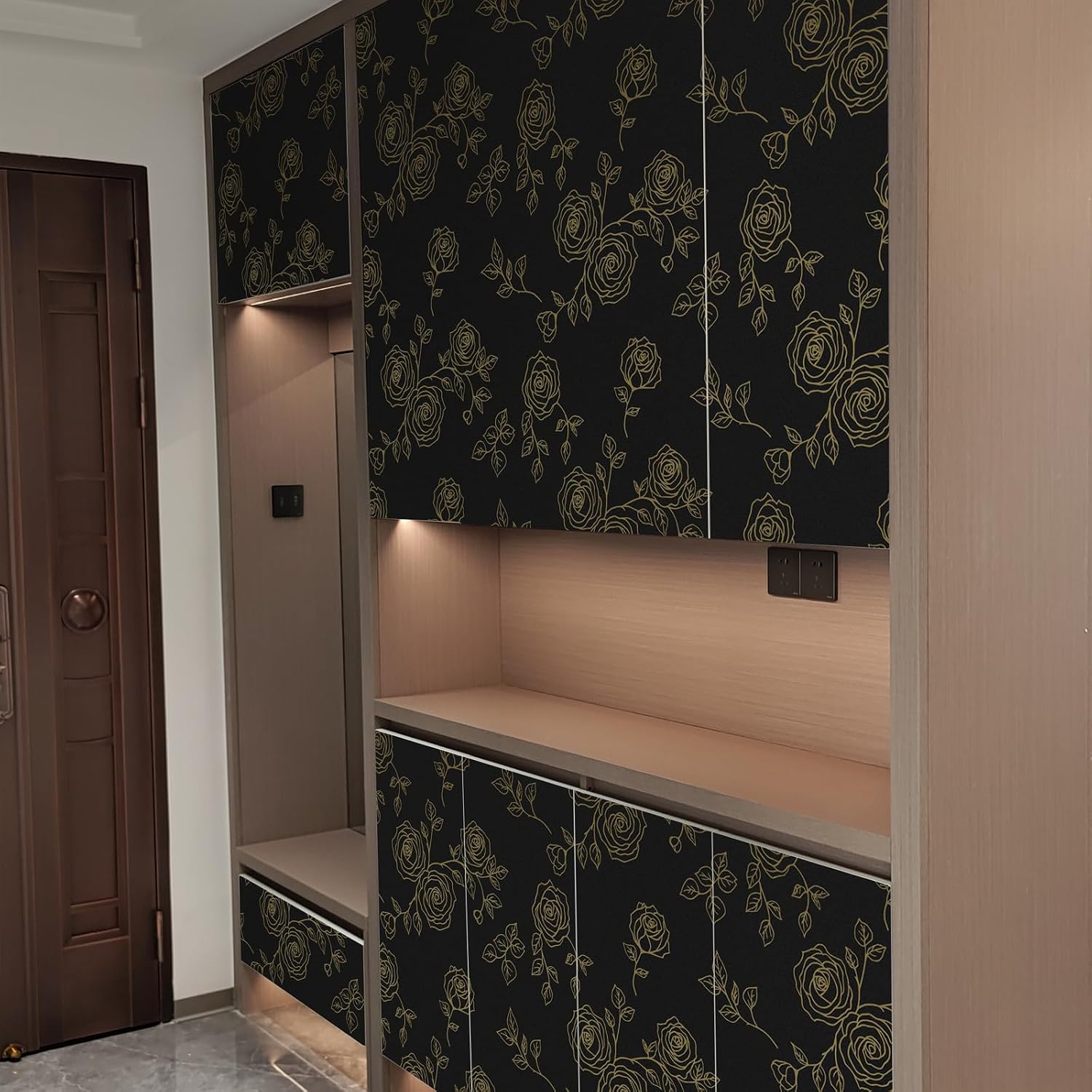 Detalle 2 de Amiya peel-and-stick wallpaper, PVC