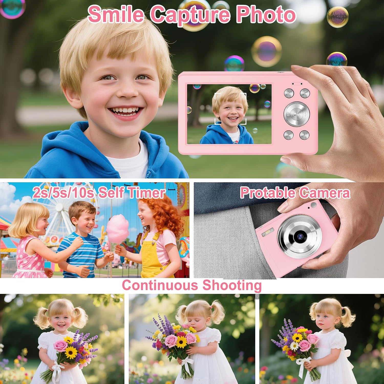 Thumbnail 3 de HERBYD Fotocamera Digitale 56MP 1080P FHD - compatta e leggera per adolescenti