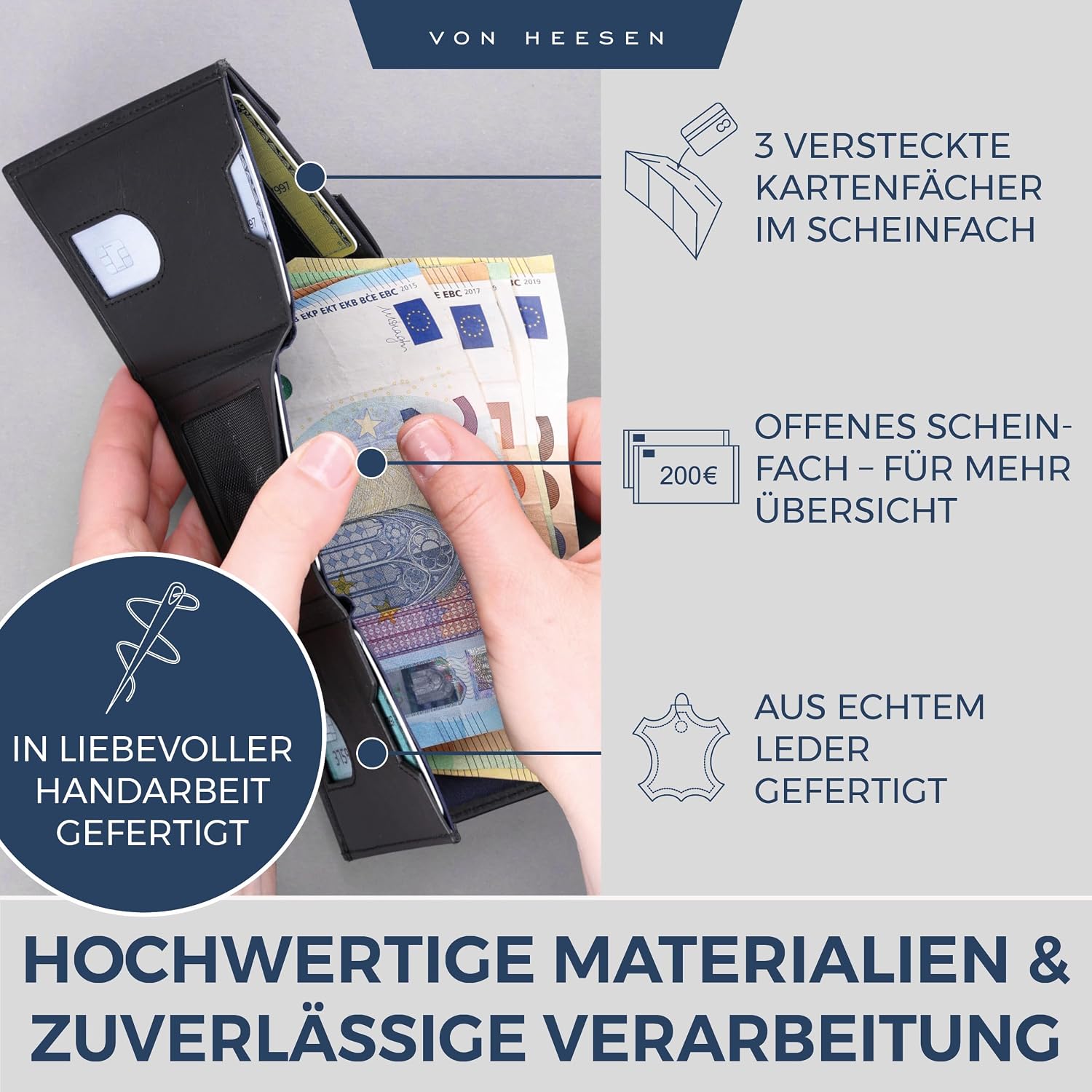 Detalle 2 de Mini Kartenetui für 12 Karten, RFID