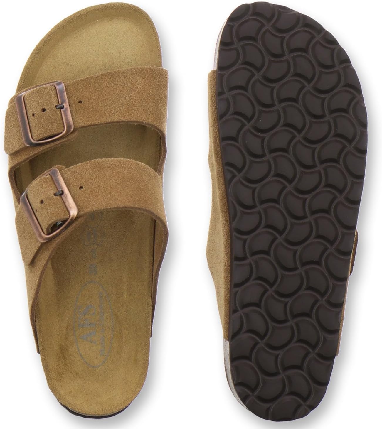 Thumbnail 3 de AFS-Schuhe 2100 – modische Damen-Pantoletten aus echtem Leder mit verstellbarer Schnalle (Made in Germany)
