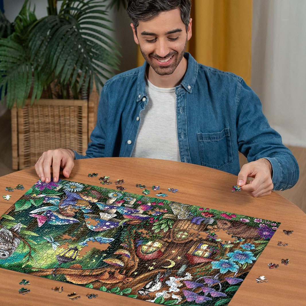 Detalle 2 de Ravensburger Puzzle 12000786 – Au Pays des fées – 1000 pièces
