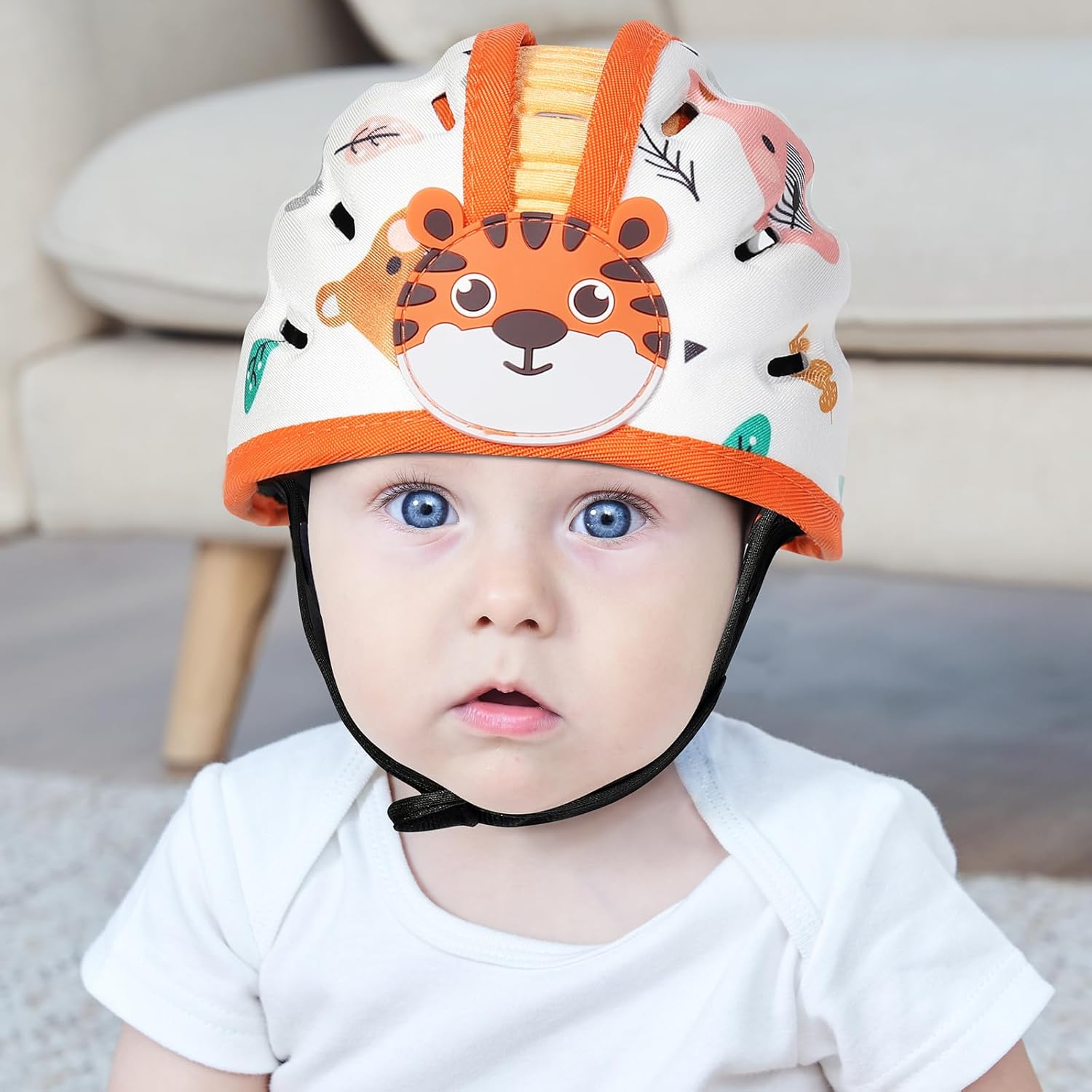 Thumbnail 6 de Orzbow Caschetto Primi Passi traspirante per neonato 6-24 mesi con protezione testa e paracolpi