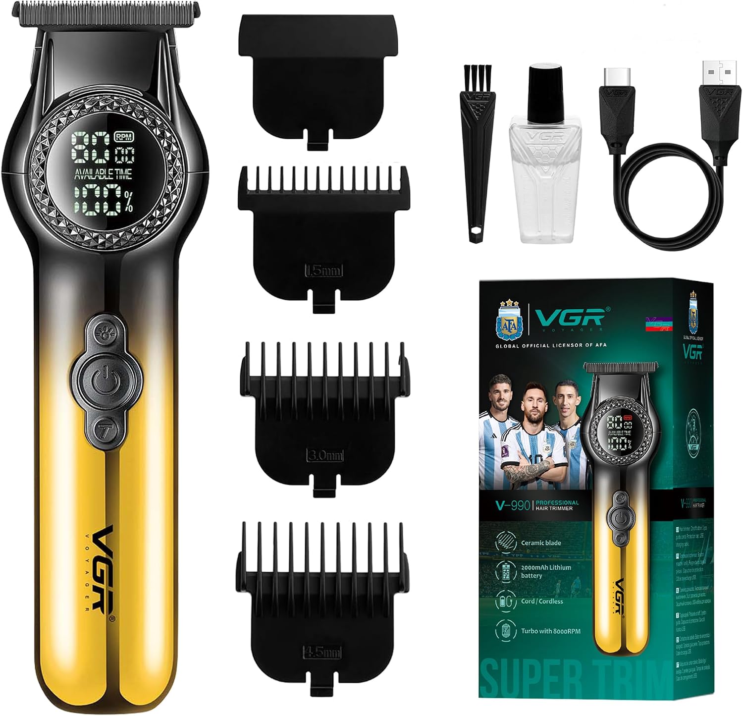 Detalle de VGR Beard Trimmer 200 Min Battery