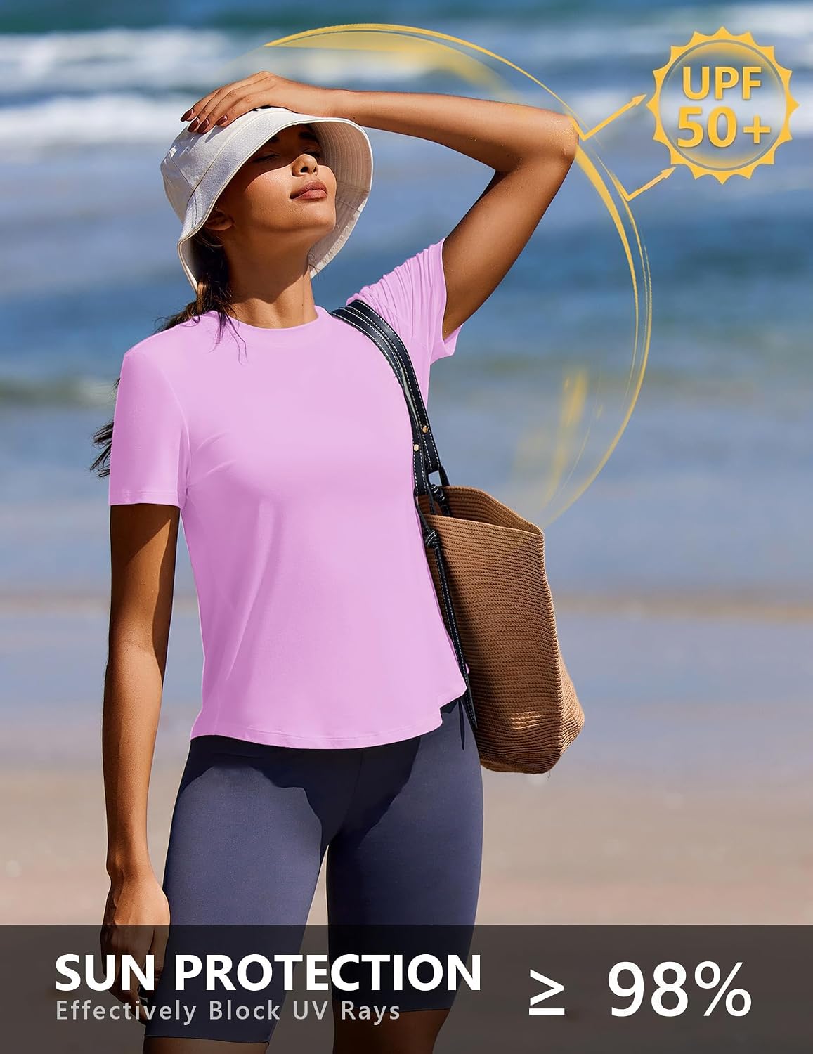 Thumbnail 4 de PINSPARK Soft Workout Tops for Women with UPF 50+ Sun Protection