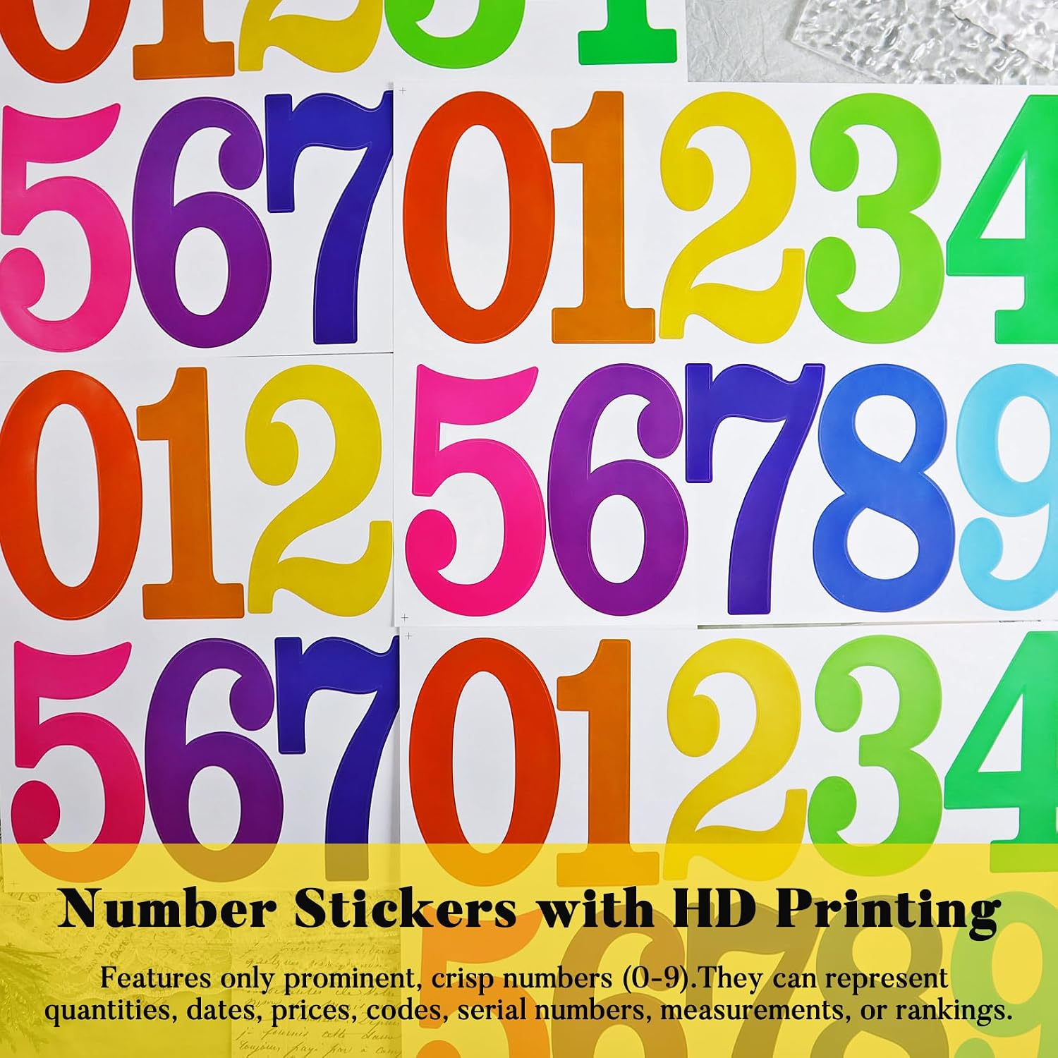 Thumbnail 6 de BINLINHONGO Number Stickers 4-Inch