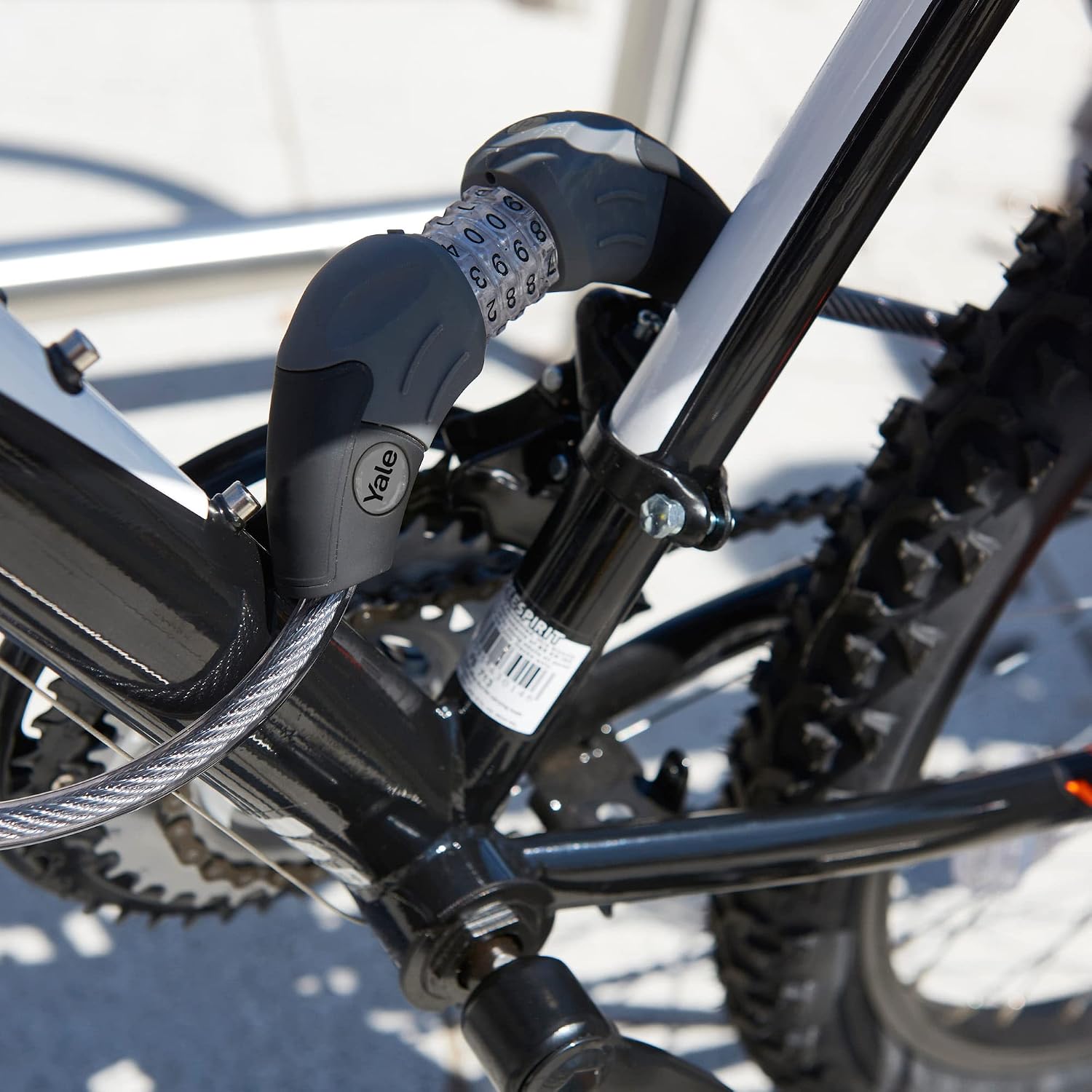 Thumbnail 6 de Yale Cavo di sicurezza a combinazione per biciclette e moto YYCC1/10/185/1 – 1800 mm, 4 cifre fosforescenti