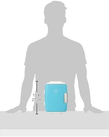 Detalle de Cooluli Mini Fridge 4L: Portable Cooler/Warmer for Skin Care, Drinks and More