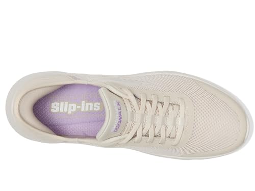 Detalle 2 de Skechers Femme Go Walk Flex Grand Entry Slip-In – ENTRAINEUSE Off White Textile/Trim (39 EU)