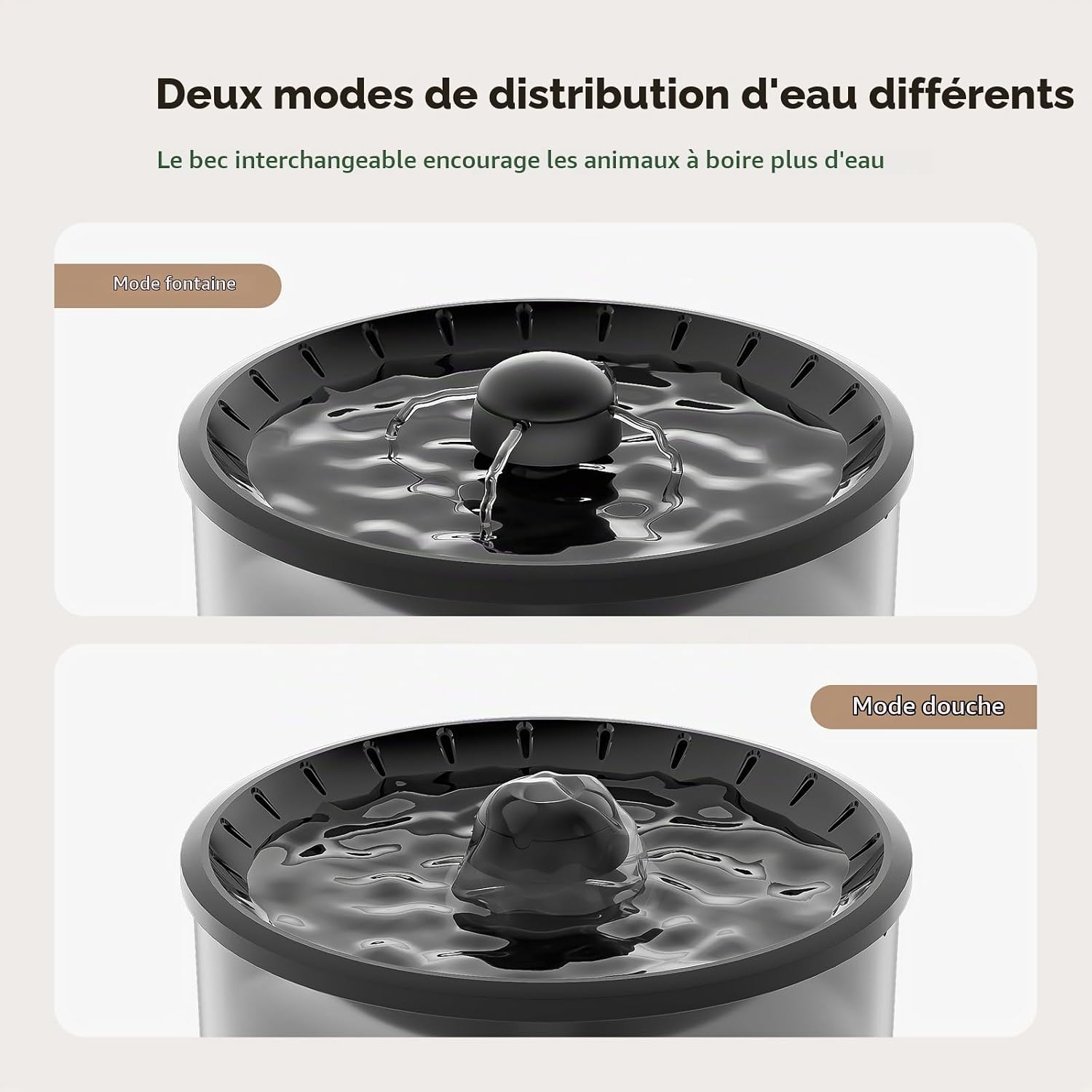 Detalle de IMIPAW automatische droogvoer- en waterdispenser voor katten, programmeerbaar, 3 liter